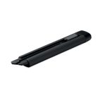 Cutter mare retractabil, ABS, negru
