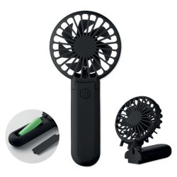 Ventilator portabil pliabil, ABS, negru