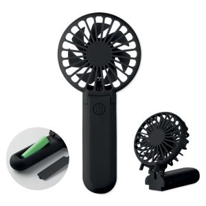Ventilator portabil pliabil, ABS, negru