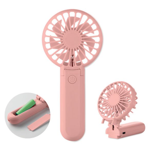 Ventilator portabil pliabil, ABS, roz copil