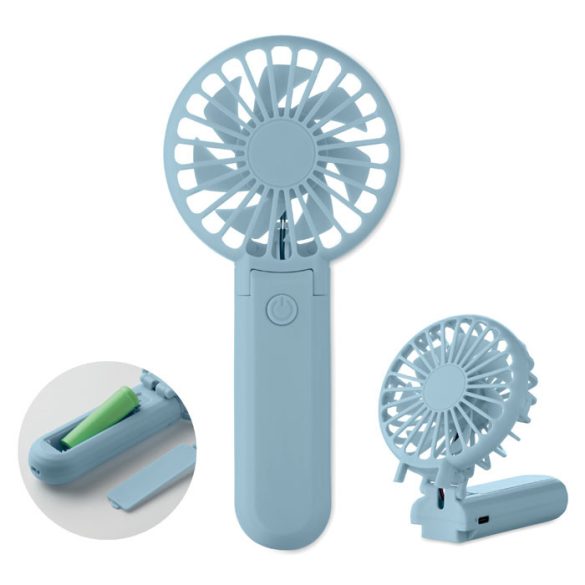 Ventilator portabil pliabil, ABS, albastru copil