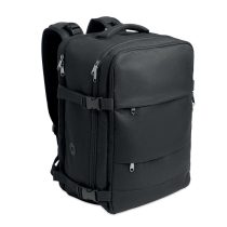 Rucsac cu dimensiune cabina, RPET, negru