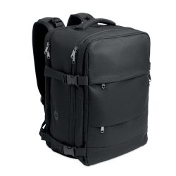 Rucsac cu dimensiune cabina, RPET, negru
