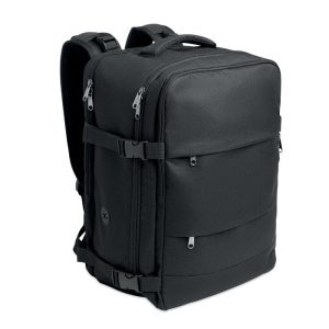 Rucsac cu dimensiune cabina, RPET, negru