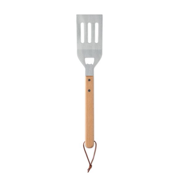 Spatula BBQ din lemn de fag, Stainless steel, lemn