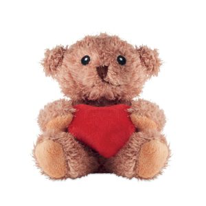 Ursulet de plus cu inima, Plush, rosu