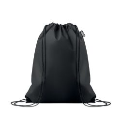 Sac snur RPET netesut, RPET, negru