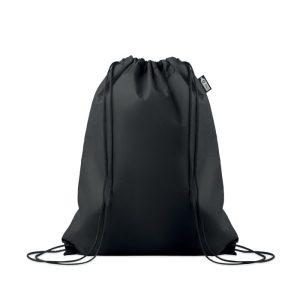 Sac snur RPET netesut, RPET, negru