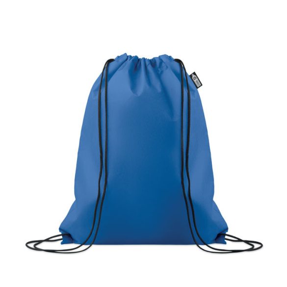Sac snur RPET netesut, RPET, albastru regal