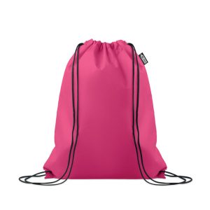 Sac snur RPET netesut, RPET, fucsia