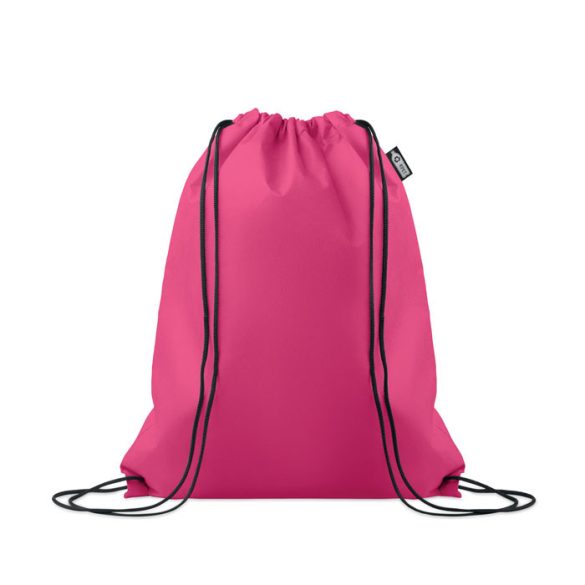 Sac snur RPET netesut, RPET, fucsia