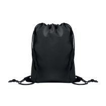 Rucsac copii cu snur 190T RPET, RPET, negru