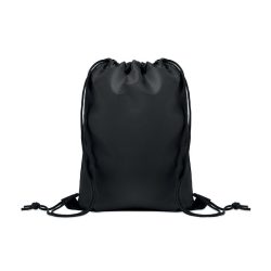 Rucsac copii cu snur 190T RPET, RPET, negru