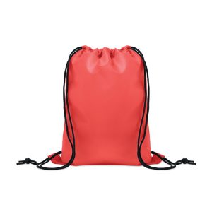 Rucsac copii cu snur 190T RPET, RPET, rosu