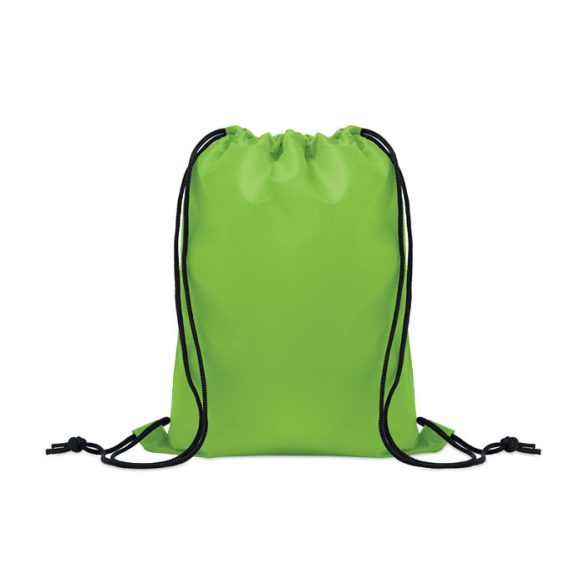 Rucsac copii cu snur 190T RPET, RPET, lime