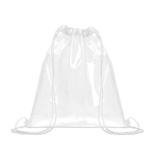 Punga transparenta cu snur, Eva, alb