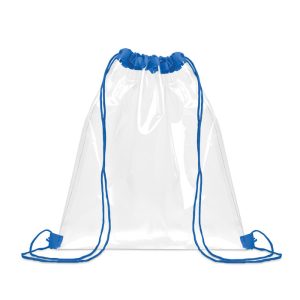 Punga transparenta cu snur, Eva, albastru regal