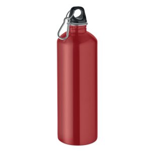 Sticla cu perete simplu 1000ml, Stainless steel, rosu