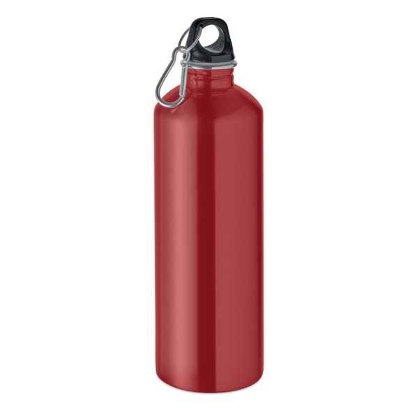 Sticla cu perete simplu 1000ml, Stainless steel, rosu