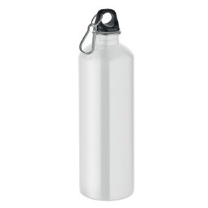 Sticla cu perete simplu 1000ml, Stainless steel, alb