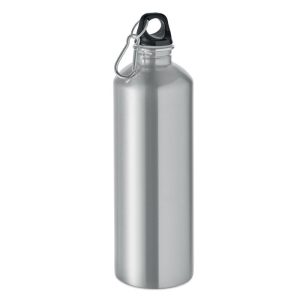 Sticla cu perete simplu 1000ml, Stainless steel, argint mat