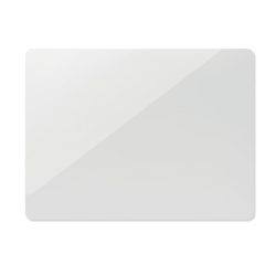 Magnet dreptunghiular din PVC, PVC, alb