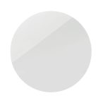 Magnet rotund, PVC, alb