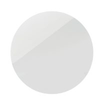 Magnet rotund, PVC, alb