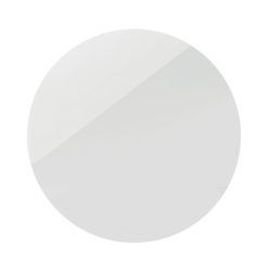 Magnet rotund, PVC, alb