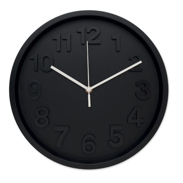 Ceas de perete din PP, Polypropylene PP, negru
