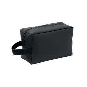 Geanta cosmetica 600D RPET, RPET, negru