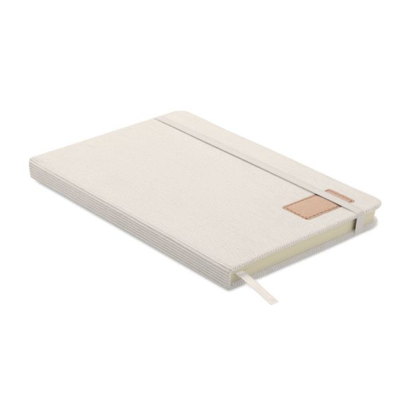 Notebook A5 coperta tare RPET, Paper, alb inchis