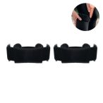 Set de 2 genunchiere, Cotton, negru