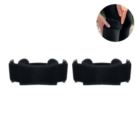 Set de 2 genunchiere, Cotton, negru