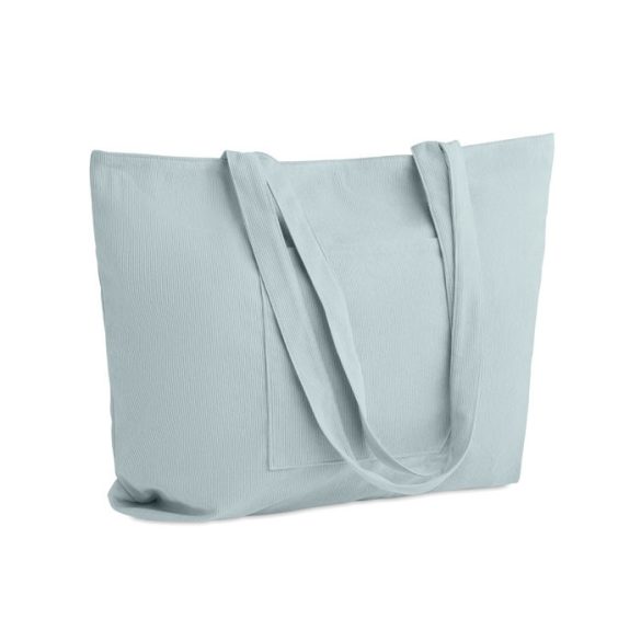 Sacosa mare raiat, Polyester, albastru copil