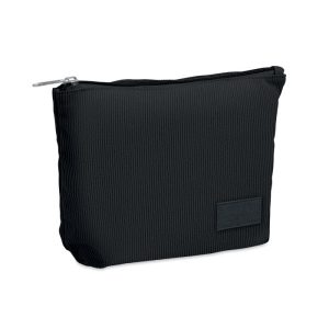 Geanta cosmetica din raiat, Polyester, negru