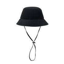Palarie de pescar impermeabila, Nylon, negru