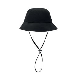 Palarie de pescar impermeabila, Nylon, negru