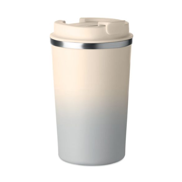 Pahar cu perete dublu 350 ml, Stainless steel, gri