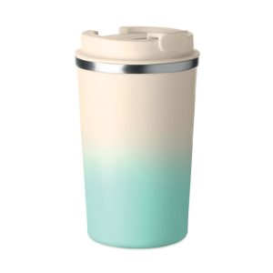 Pahar cu perete dublu 350 ml, Stainless steel, verde menta