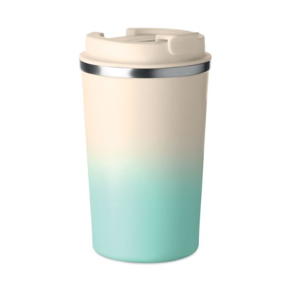 Pahar cu perete dublu 350 ml, Stainless steel, verde menta