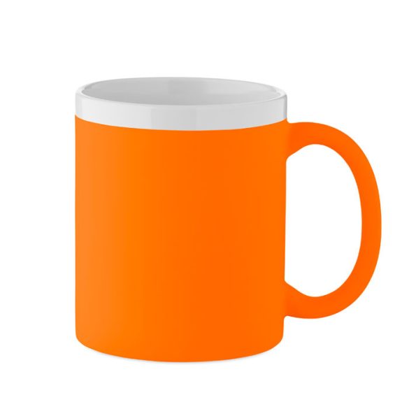 Cana ceramica 300ml, Stoneware, neon portocaliu