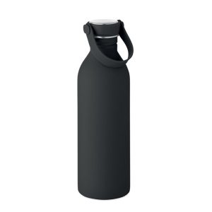 Sticla cu perete simplu 500 ml, Stainless steel, negru