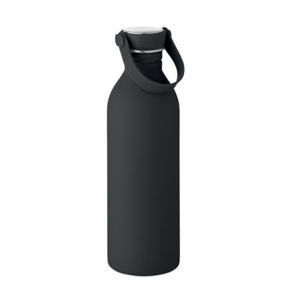 Sticla cu perete simplu 500 ml, Stainless steel, negru