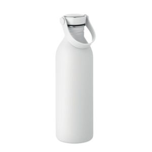 Sticla cu perete simplu 500 ml, Stainless steel, alb