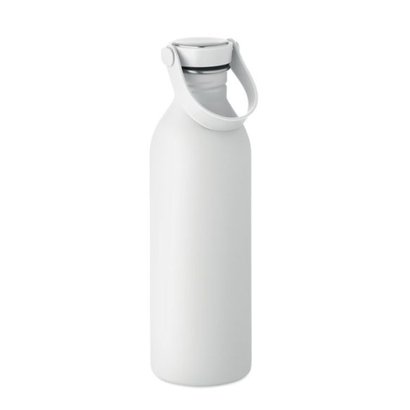 Sticla cu perete simplu 500 ml, Stainless steel, alb