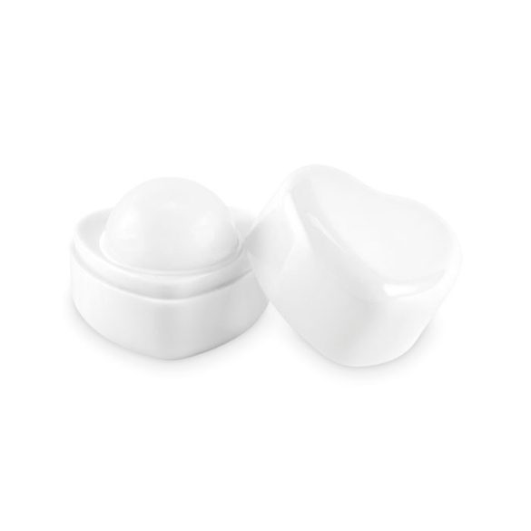 Balsam buze vegan inima, Polypropylene PP, alb