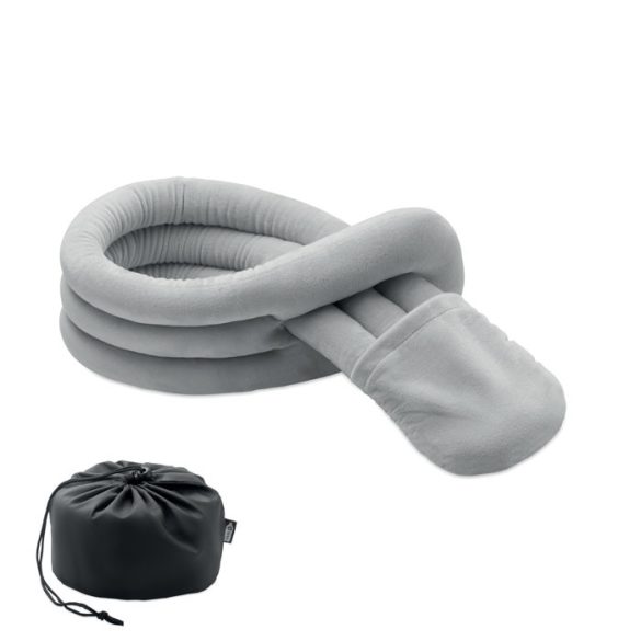 Perna de calatorie pliabila, Polyester, gri