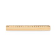 Rigla din lemn 20cm, Wood, lemn