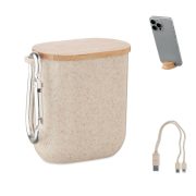 Set de cabluri in cutie, ABS, bej